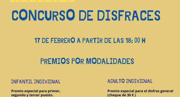 Carnaval 2026. Concurso de disfraces